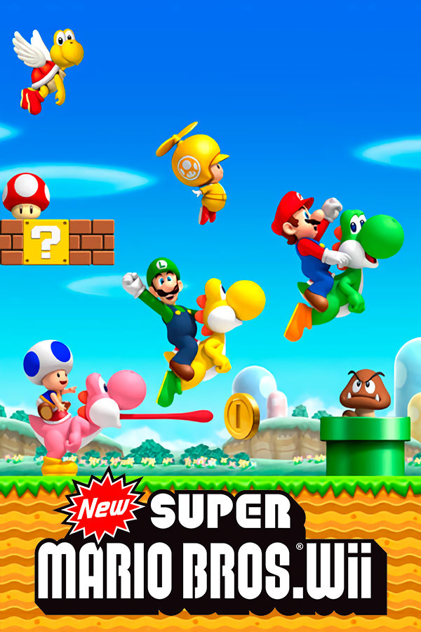 New Super Mario Bros. Wii Box Art
